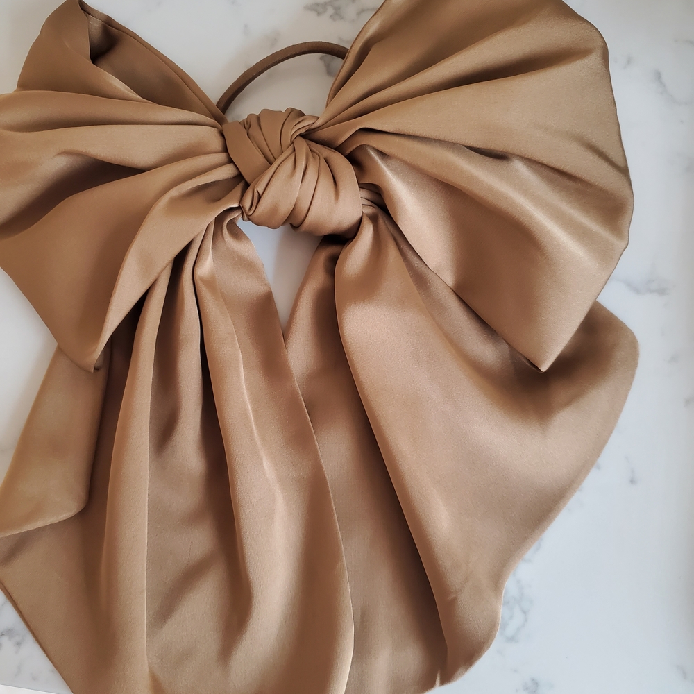 Two J.crew Oversized Bow Scrunchies - Picture 2 of 2